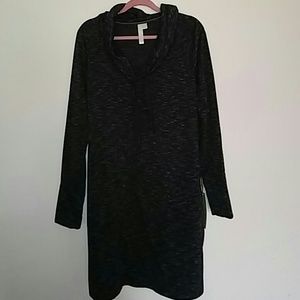 Cow neck dress